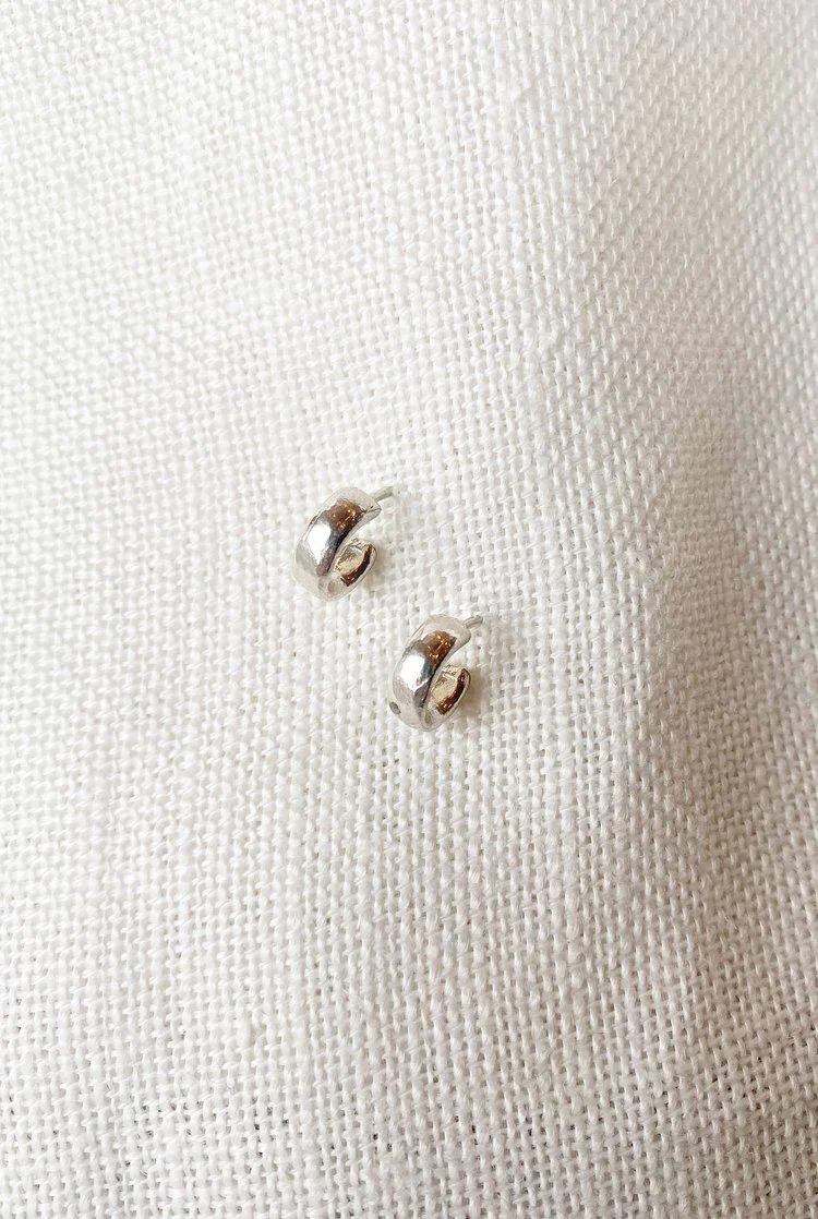 Hawkly Adobe Mini Hoops (Bronze or Silver) - Image 2
