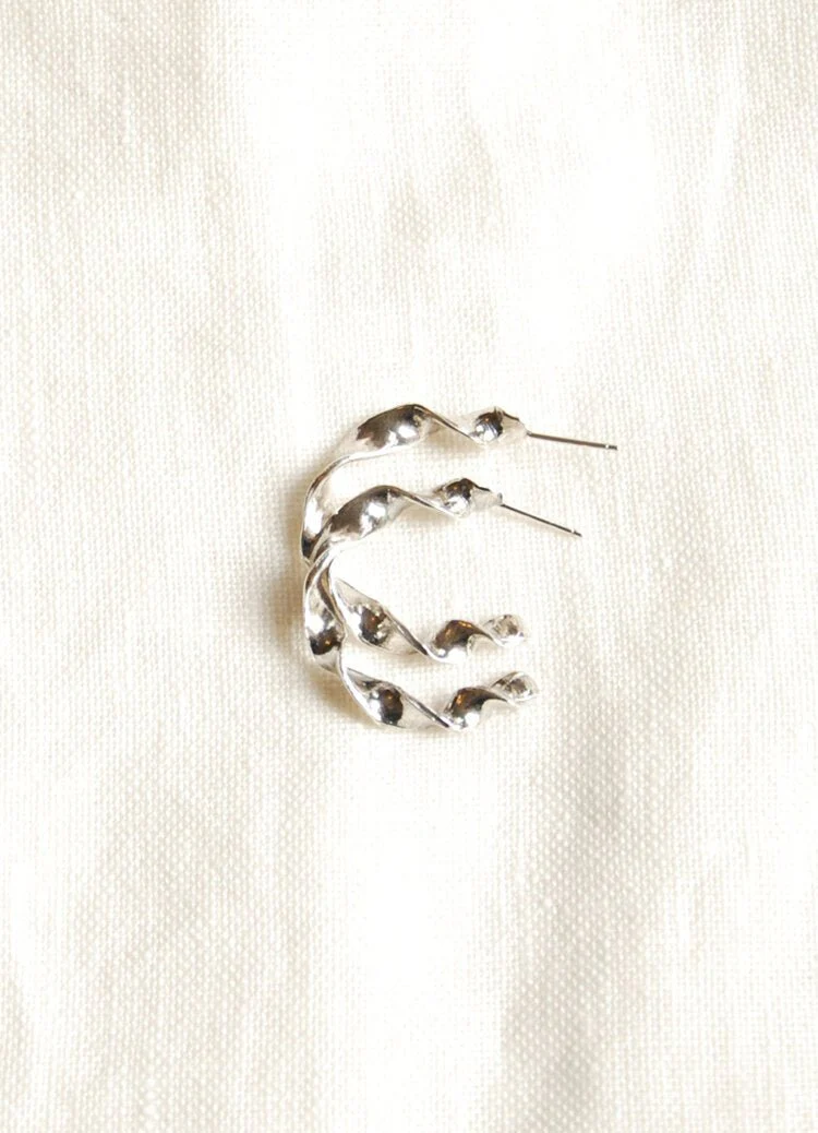 Hawkly Alchemy Hoops (Silver or Bronze) - Image 5