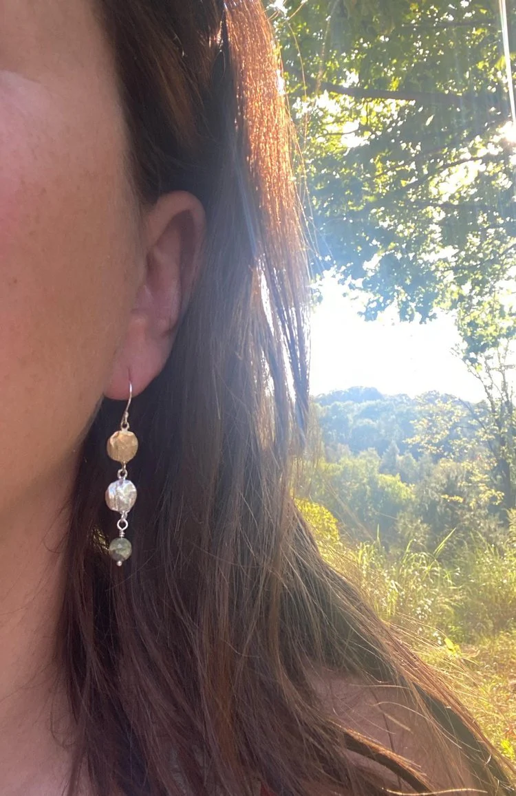 Hawkly Balance Earrings (Mixed Metal) - Image 2