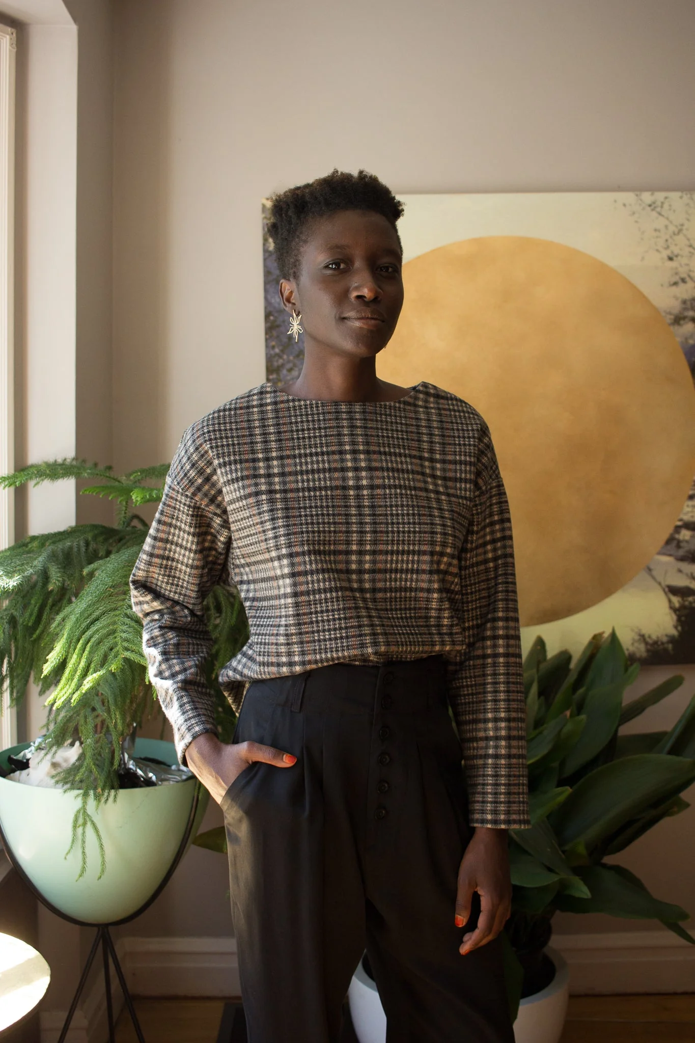 Hawkly Bloom Earrings (Silver or Bronze) - Image 4