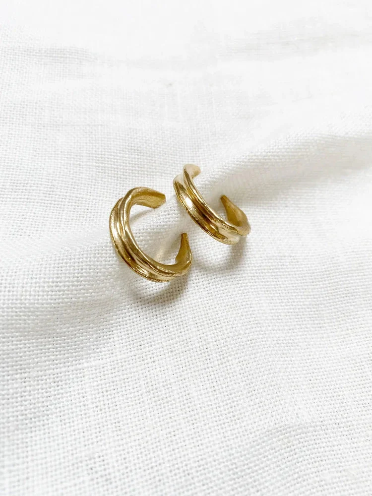 Hawkly Canyon Hoops (Bronze or Silver)