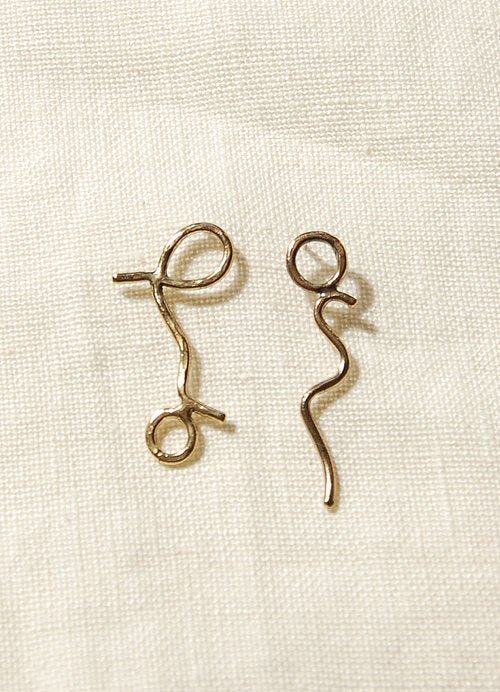 Hawkly Flow Earrings (Bronze or Silver) - Image 2