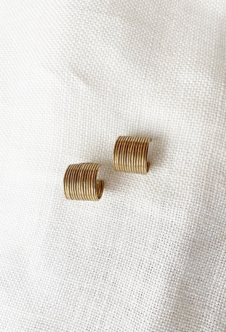 Hawkly Linear Hoops (Bronze or Silver) - Image 4