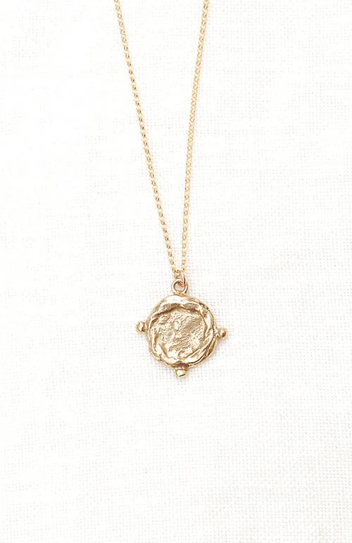 Hawkly Medallion IV Necklace (Silver or Bronze) - Image 3