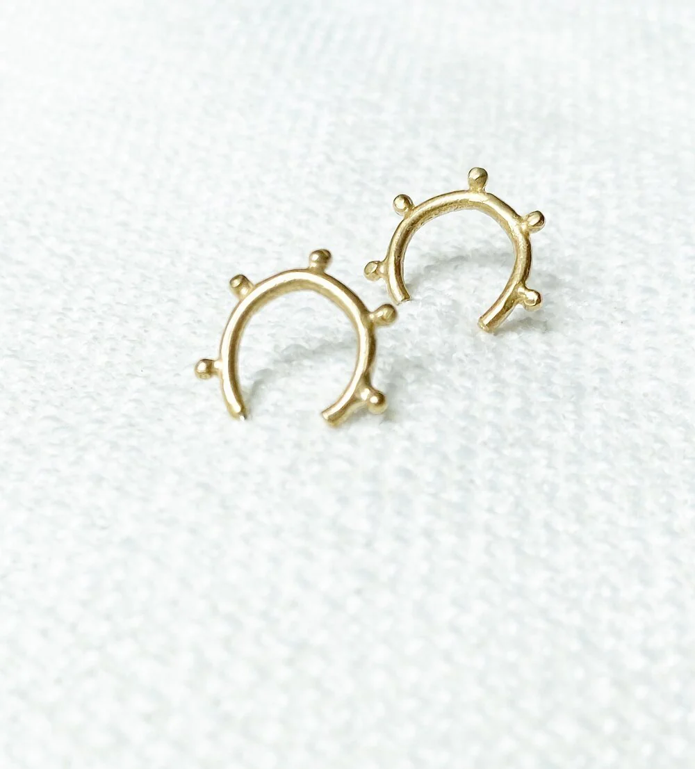 Hawkly Nomad Mini Hoops (Bronze or Silver) - Image 4