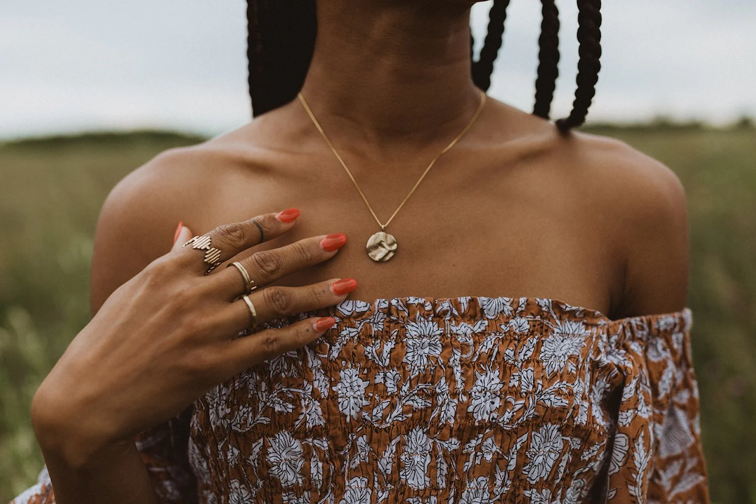 Hawkly Orb Medallion Necklace (Bronze or Silver)