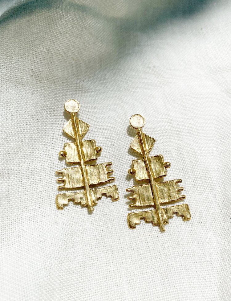 Hawkly Pyra Earrings (Silver or Bronze) - Image 2