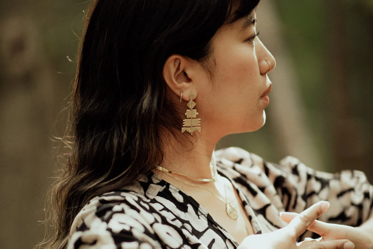 Hawkly Pyra Earrings (Silver or Bronze) - Image 6