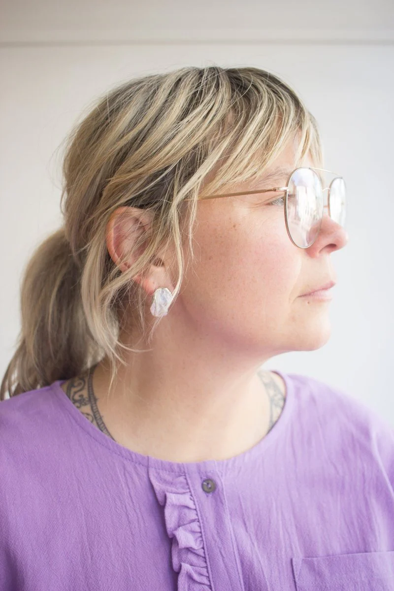Hawkly Reflection Earrings (Silver or Bronze)