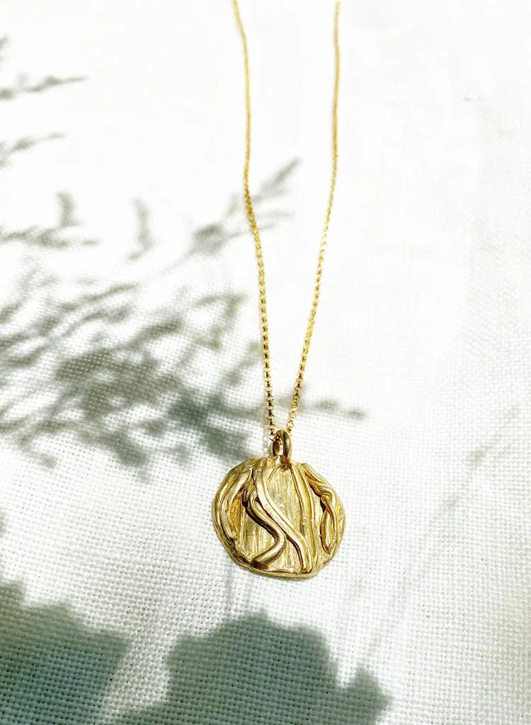 Hawkly Roots Medallion Necklace (Bronze or Silver)