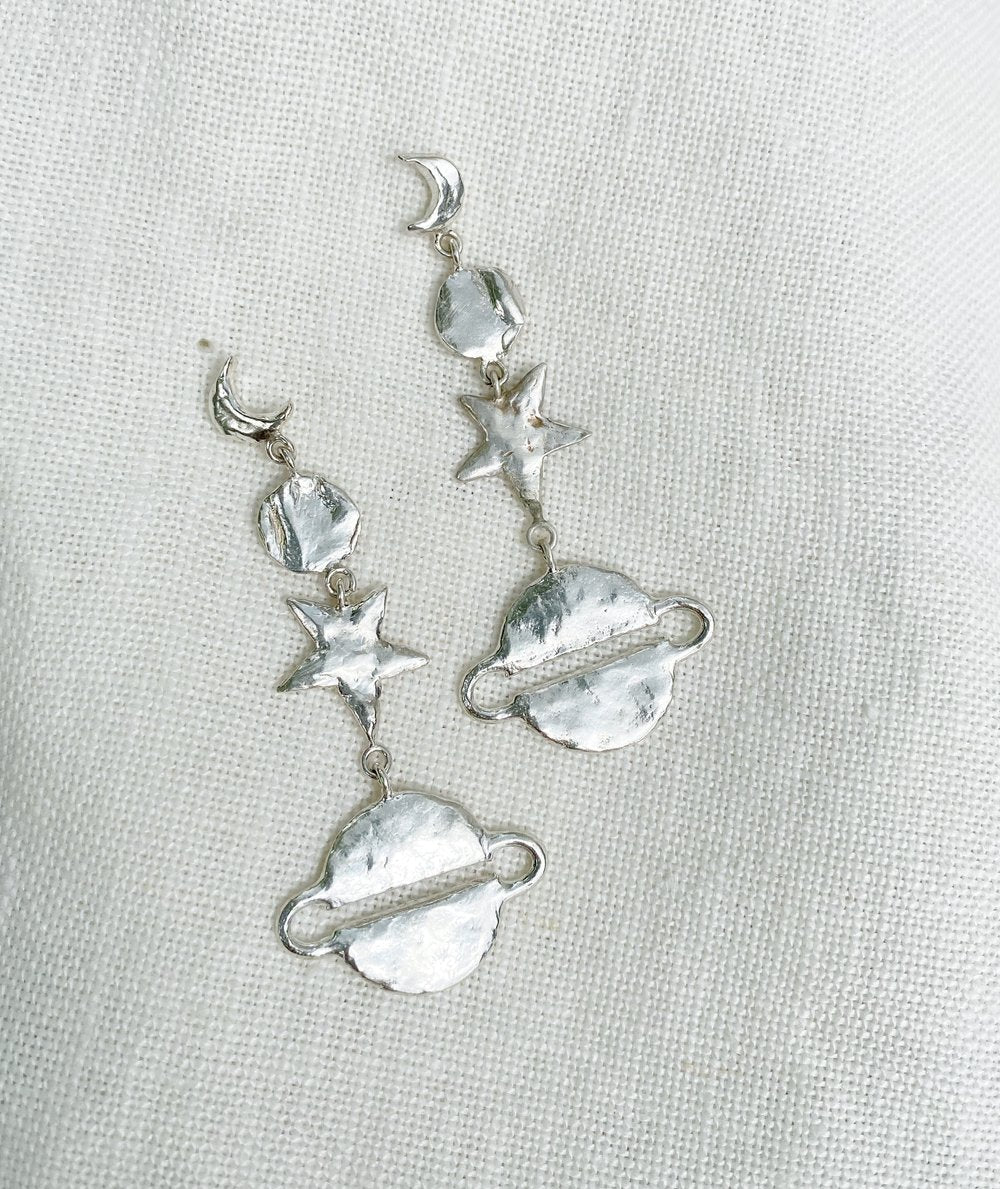 Hawkly Celestial Earrings (Bronze or Silver) - Image 2