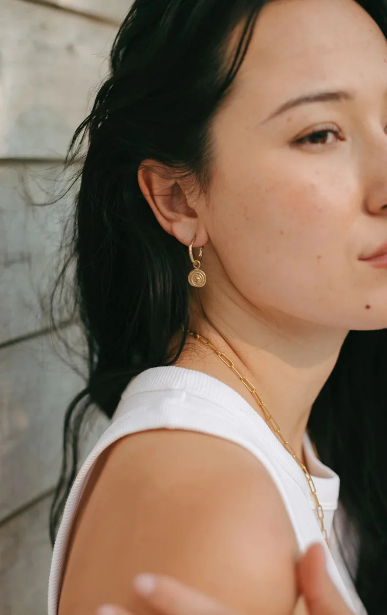 Hawkly Spiral Mini Hoops (Bronze)