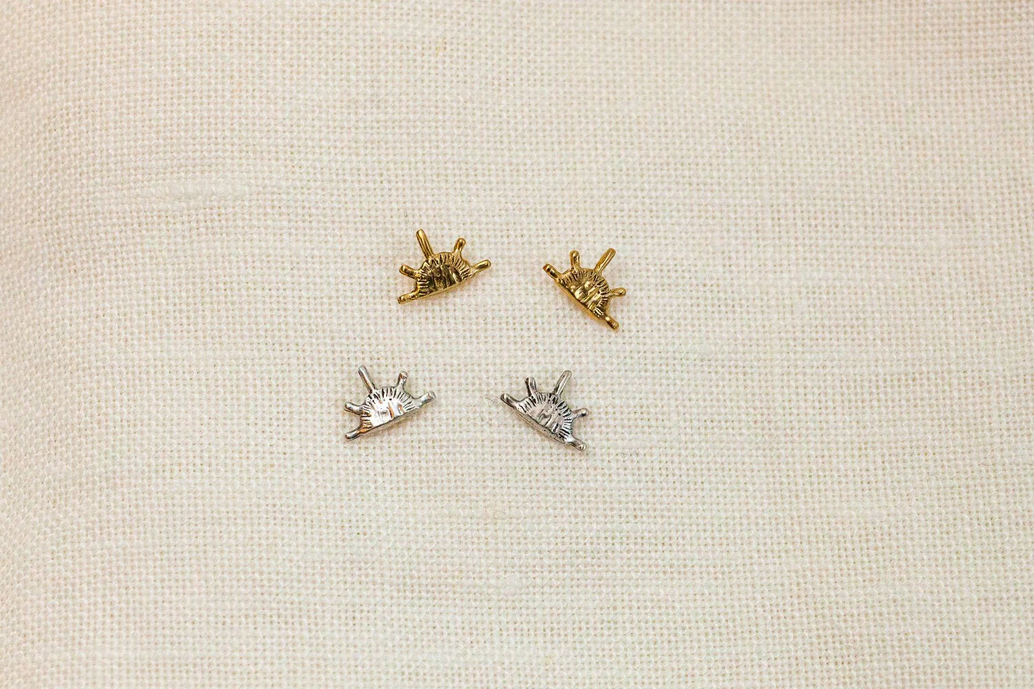 Hawkly Sunburst Studs (Bronze or Silver) - Image 3