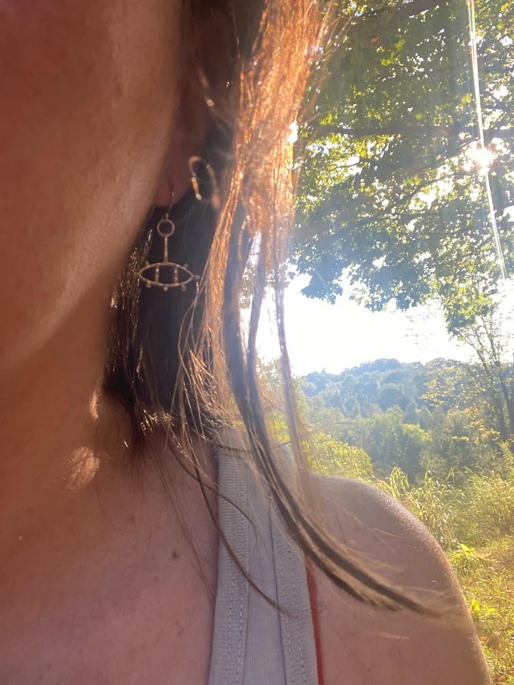 Hawkly Third Eye Earrings (Bronze or Silver)