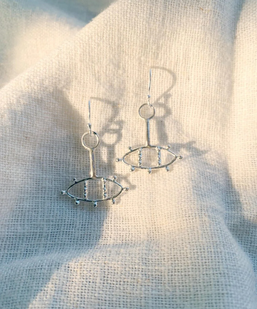 Hawkly Third Eye Earrings (Bronze or Silver) - Image 2