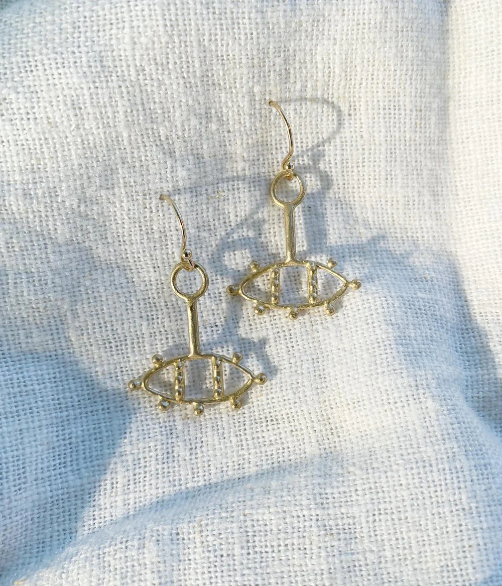 Hawkly Third Eye Earrings (Bronze or Silver) - Image 3