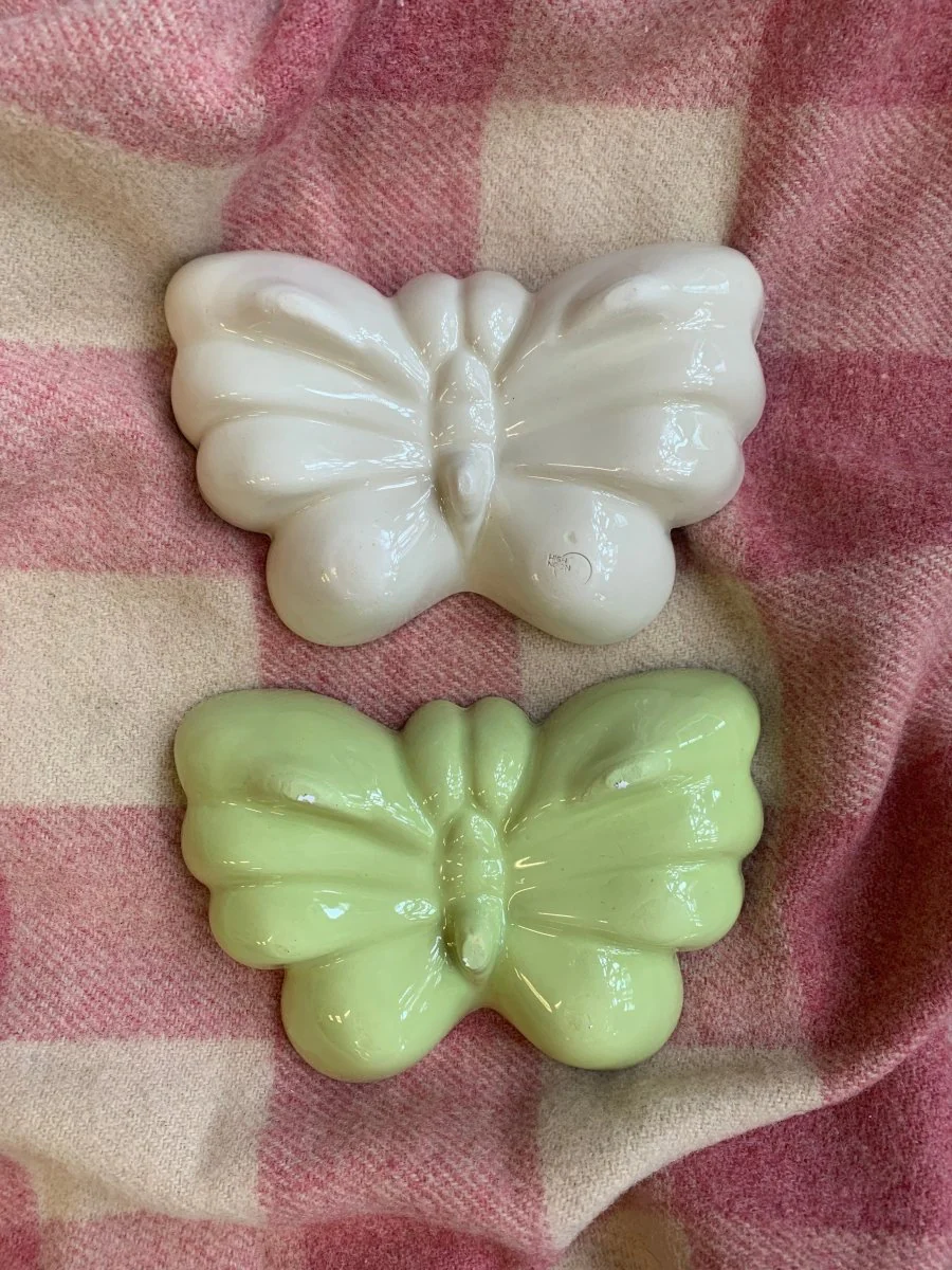 High Noon Ceramics Butterfly Catchall (Cream or Green) - Image 4