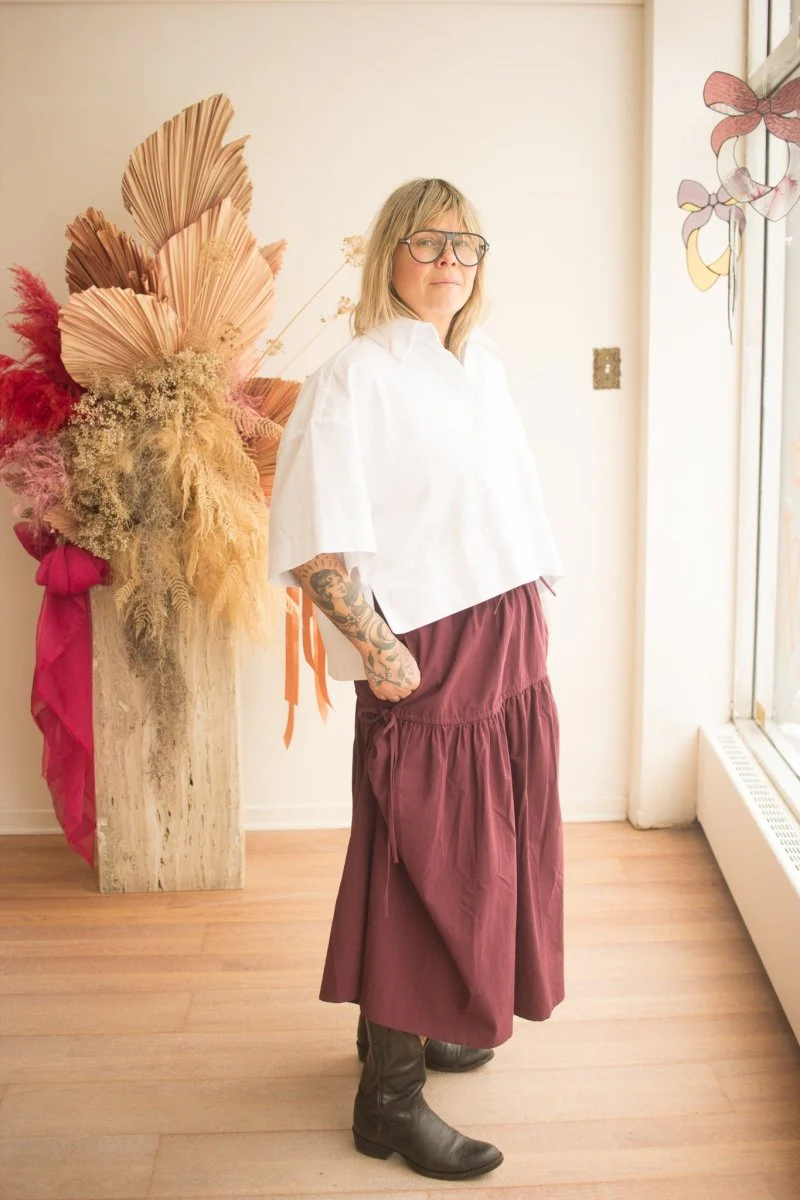 Hijulez Museum Skirt (Merlot)