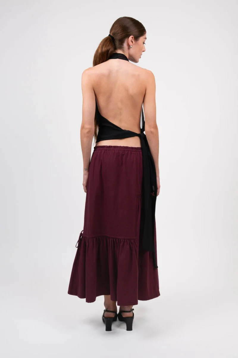 Hijulez Museum Skirt (Merlot) - Image 10