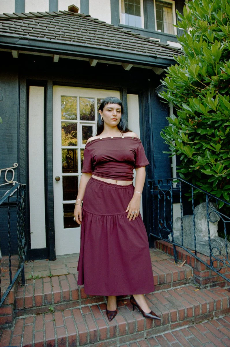 Hijulez Museum Skirt (Merlot) - Image 11