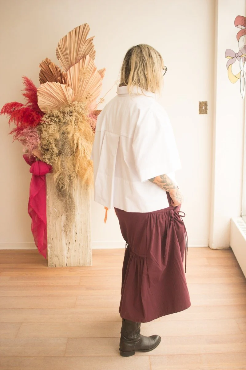 Hijulez Museum Skirt (Merlot) - Image 3