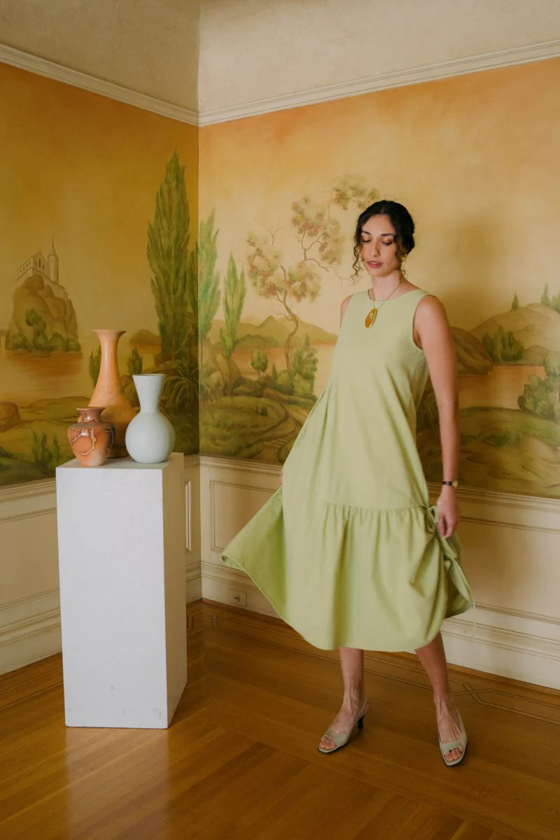 Hijulez Patio Dress (Pear Green) - Image 5