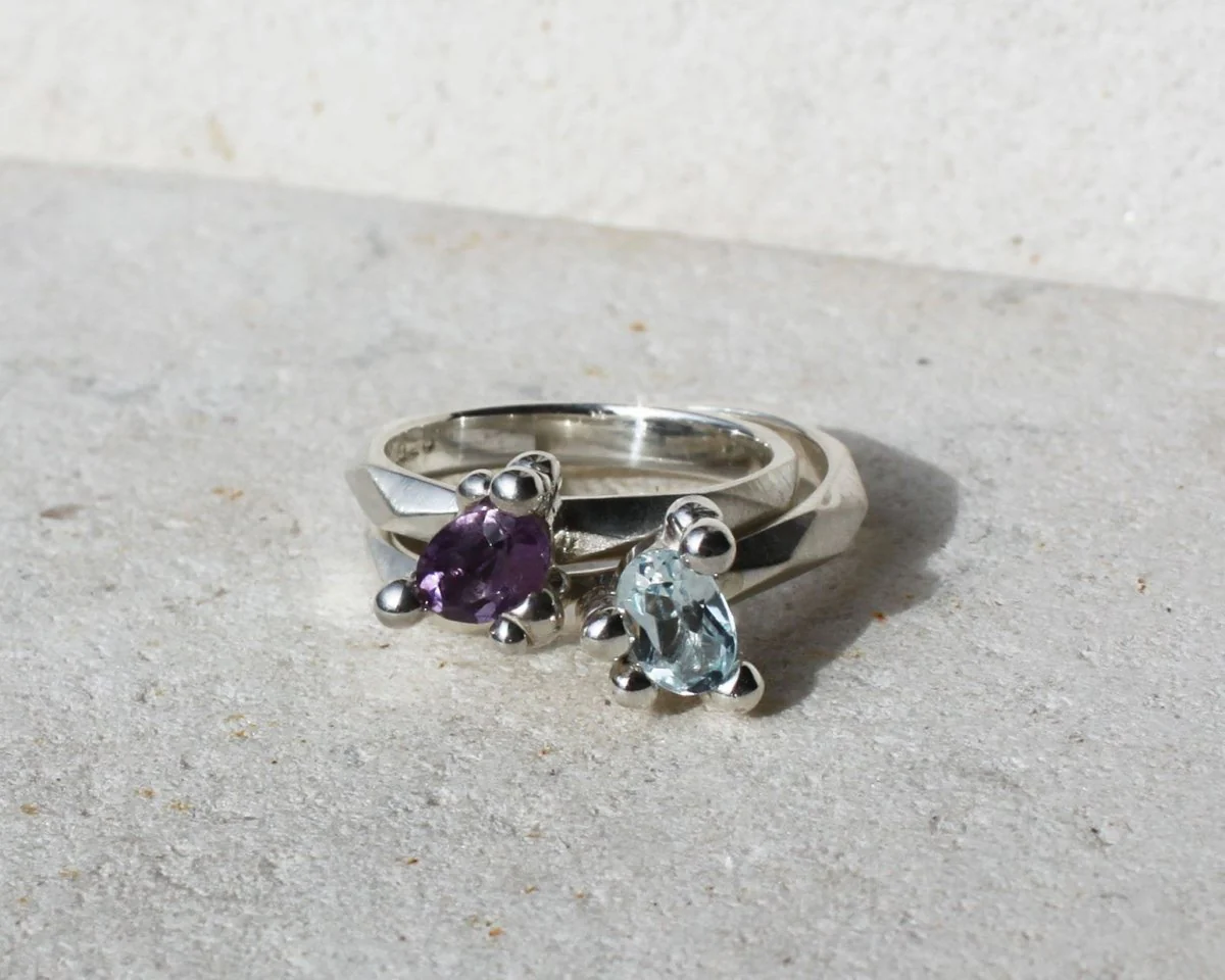 House of Hudson Amethyst Droplet Ring - Image 2