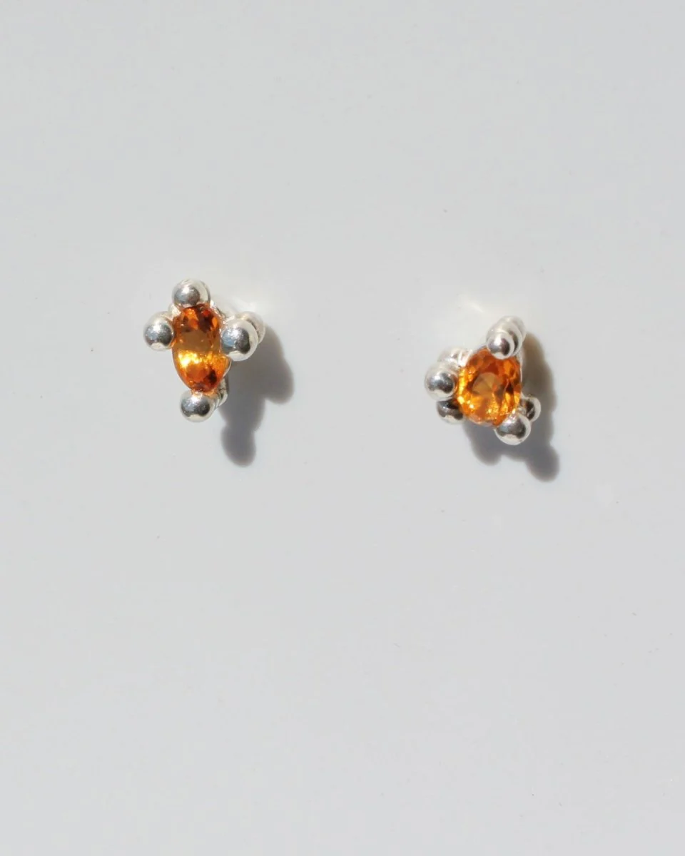 House of Hudson Citrine Droplet Studs - Image 2