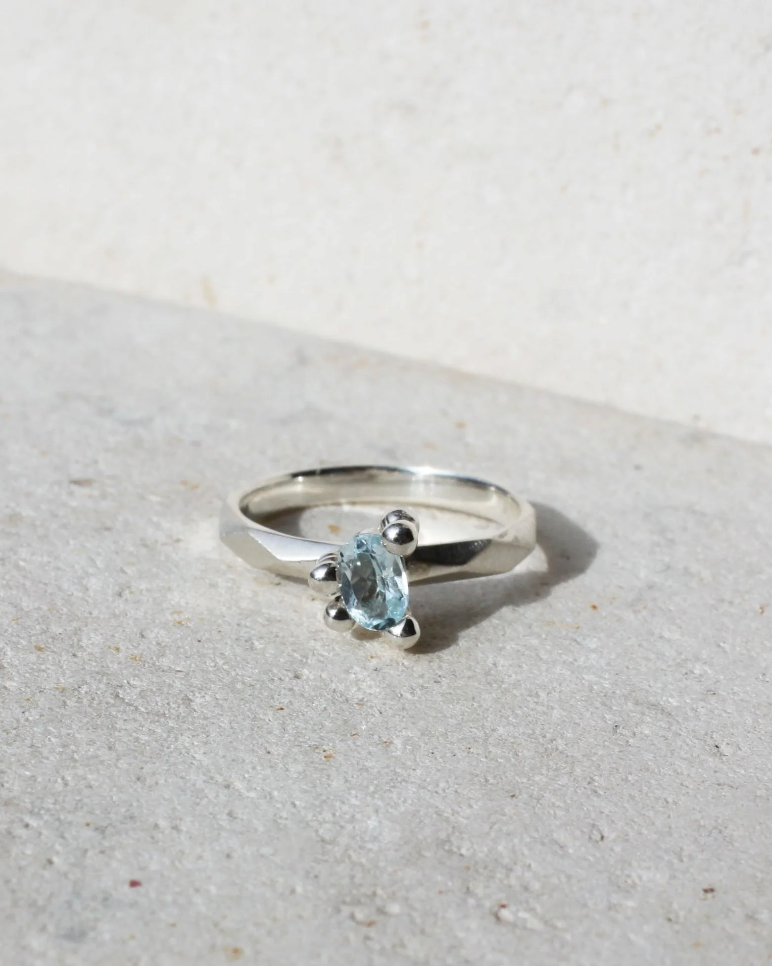 House of Hudson Topaz Droplet Ring