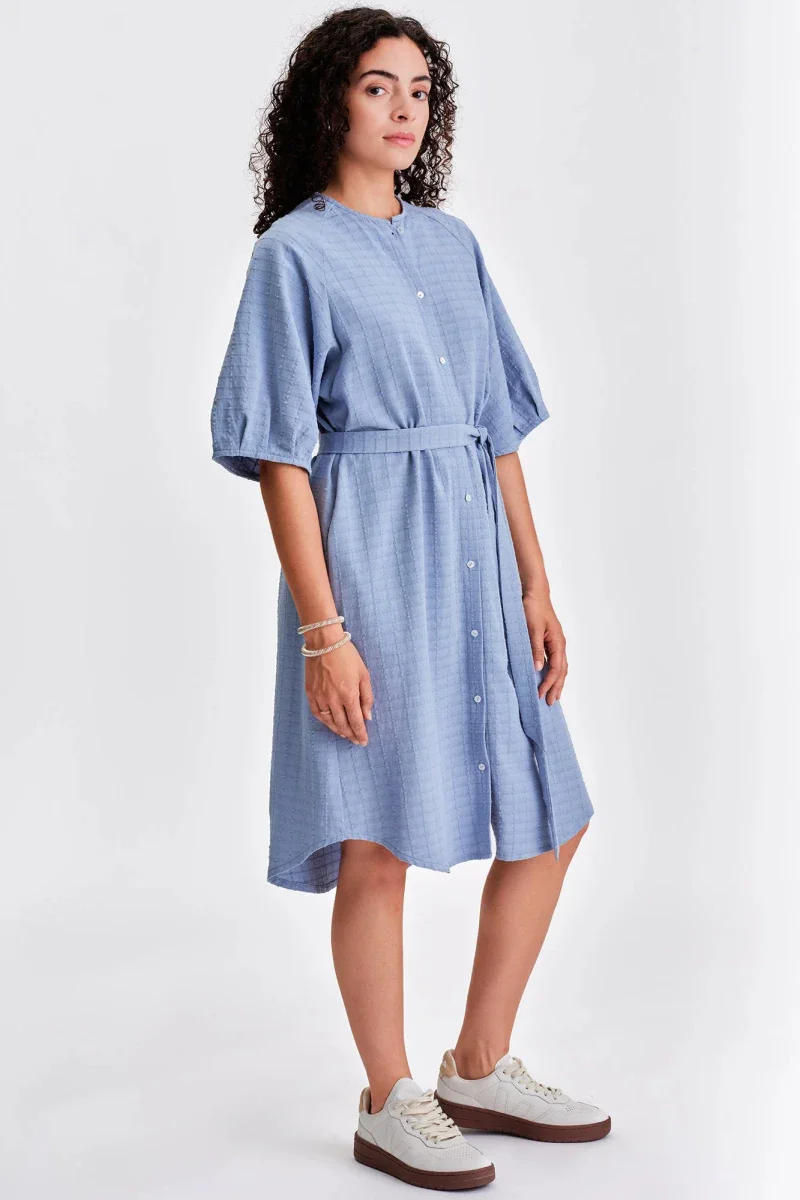Jennifer Glasgow Cardinal Button-Up Dress (Sky Blue) - Image 2