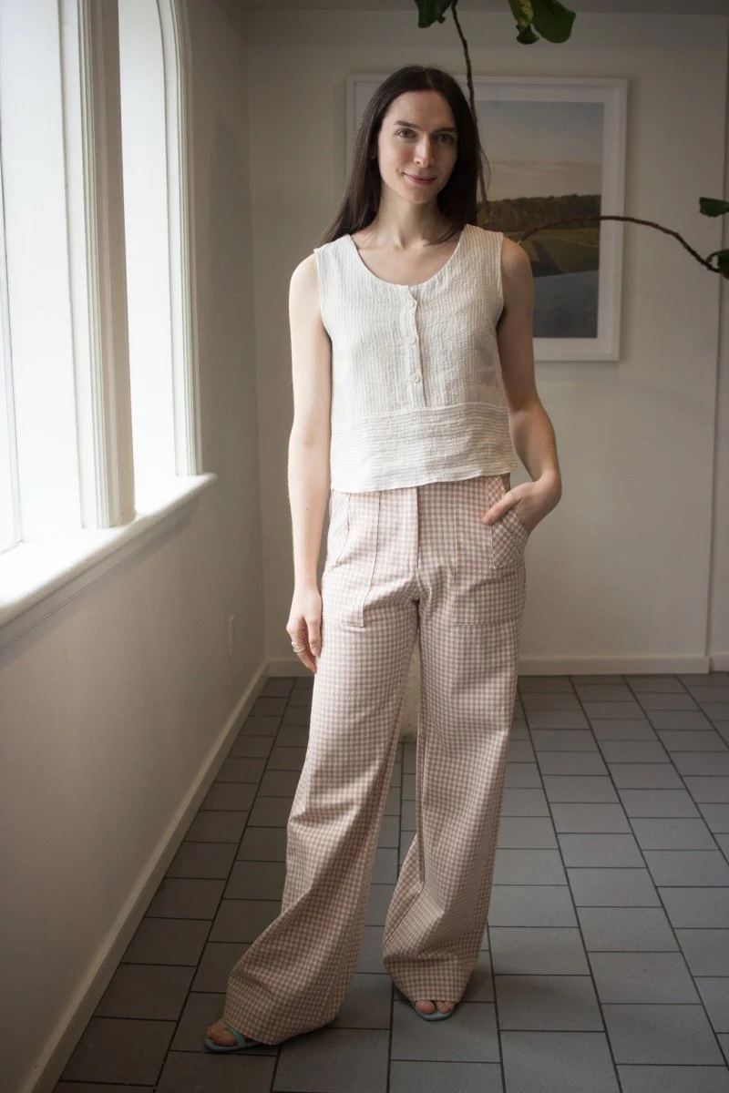 Jennifer Glasgow Deva Top (Ivory Stripe) - Image 2