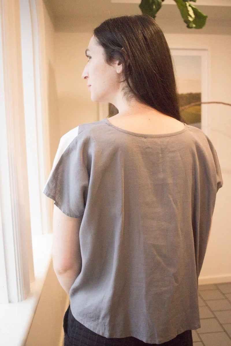 Jennifer Glasgow Kamira Top (Grey) - Image 3