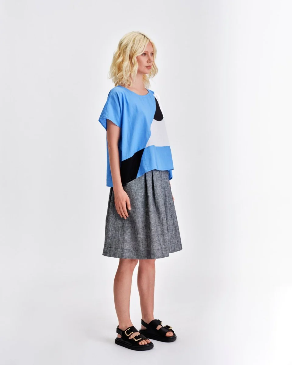 Jennifer Glasgow Kamira Top (Sky Blue) - Image 5