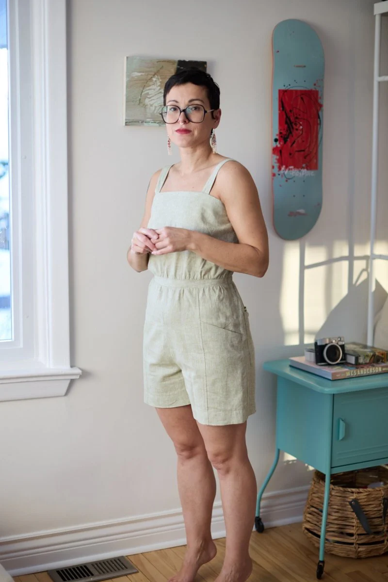 Jennifer Glasgow Lua Playsuit (Matcha)