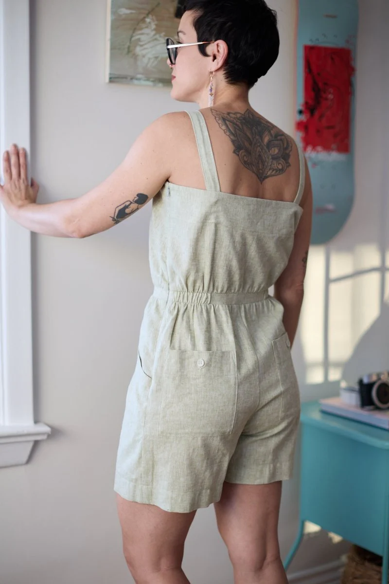 Jennifer Glasgow Lua Playsuit (Matcha) - Image 4