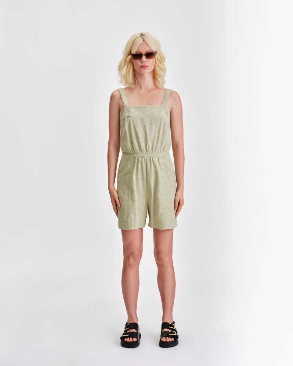 Jennifer Glasgow Lua Playsuit (Matcha) - Image 5