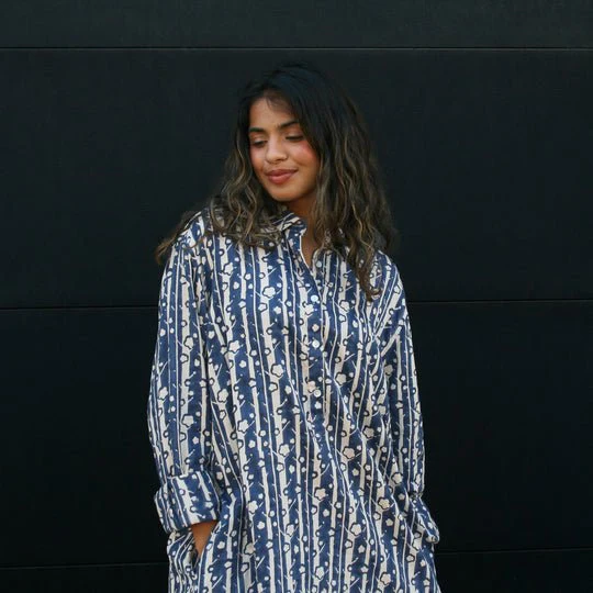 Kate Austin Designs Katherine Shirt Dress (Birch) - Image 4