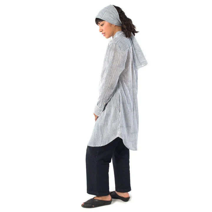 Kate Austin Designs Katherine Shirt Dress (Navy Classic Stripe) - Image 2