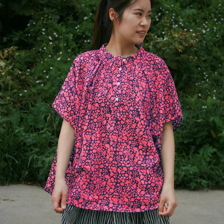 Kate Austin Designs Marina Top (Navy/Pink Jasmine)