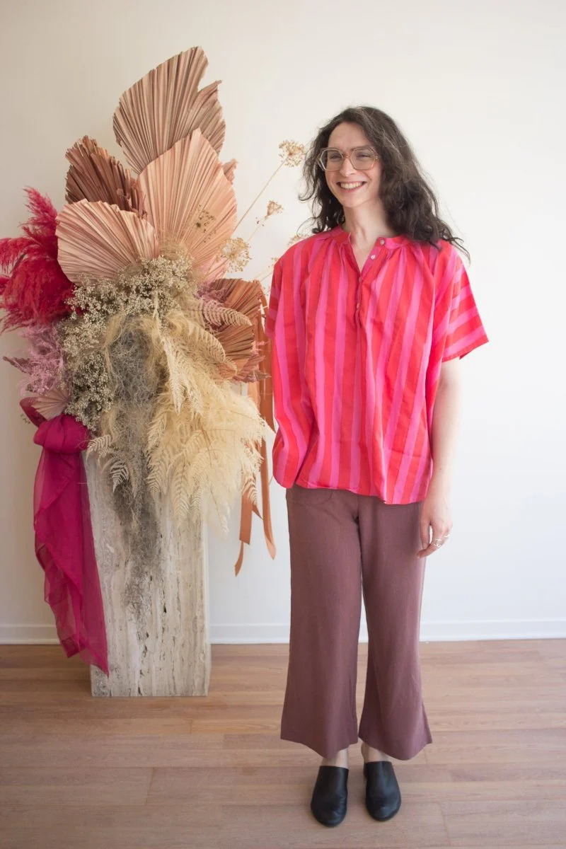 Kate Austin Designs Marina Top (Pink/Red Cabana Stripe) - Image 4