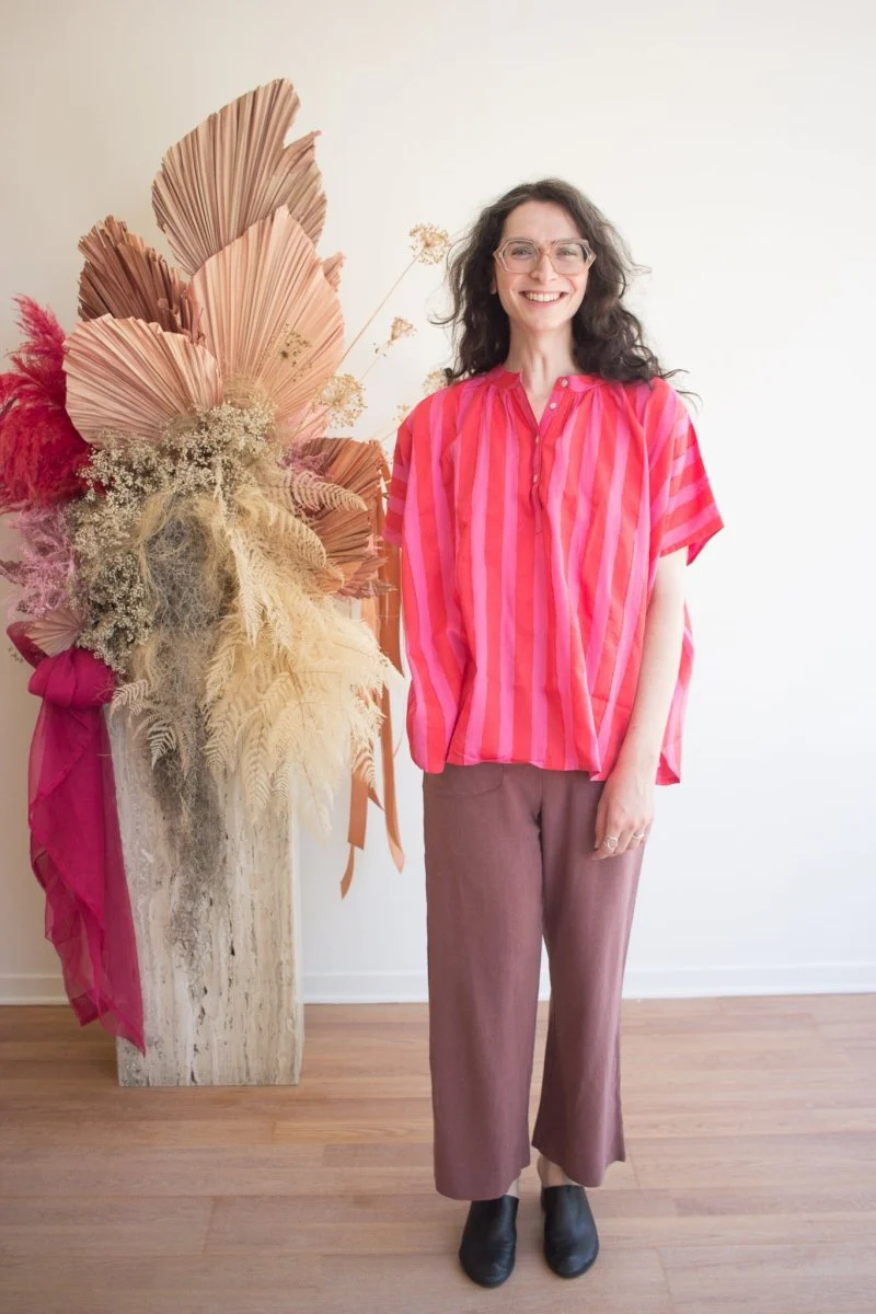 Kate Austin Designs Marina Top (Pink/Red Cabana Stripe) - Image 5