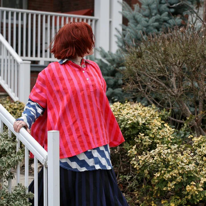 Kate Austin Designs Marina Top (Pink/Red Cabana Stripe) - Image 7