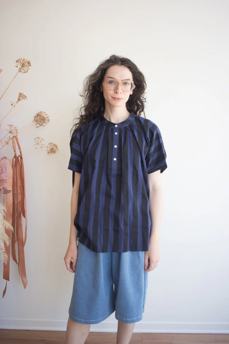 Kate Austin Designs Marina Top (Midnight Cabana Stripe)