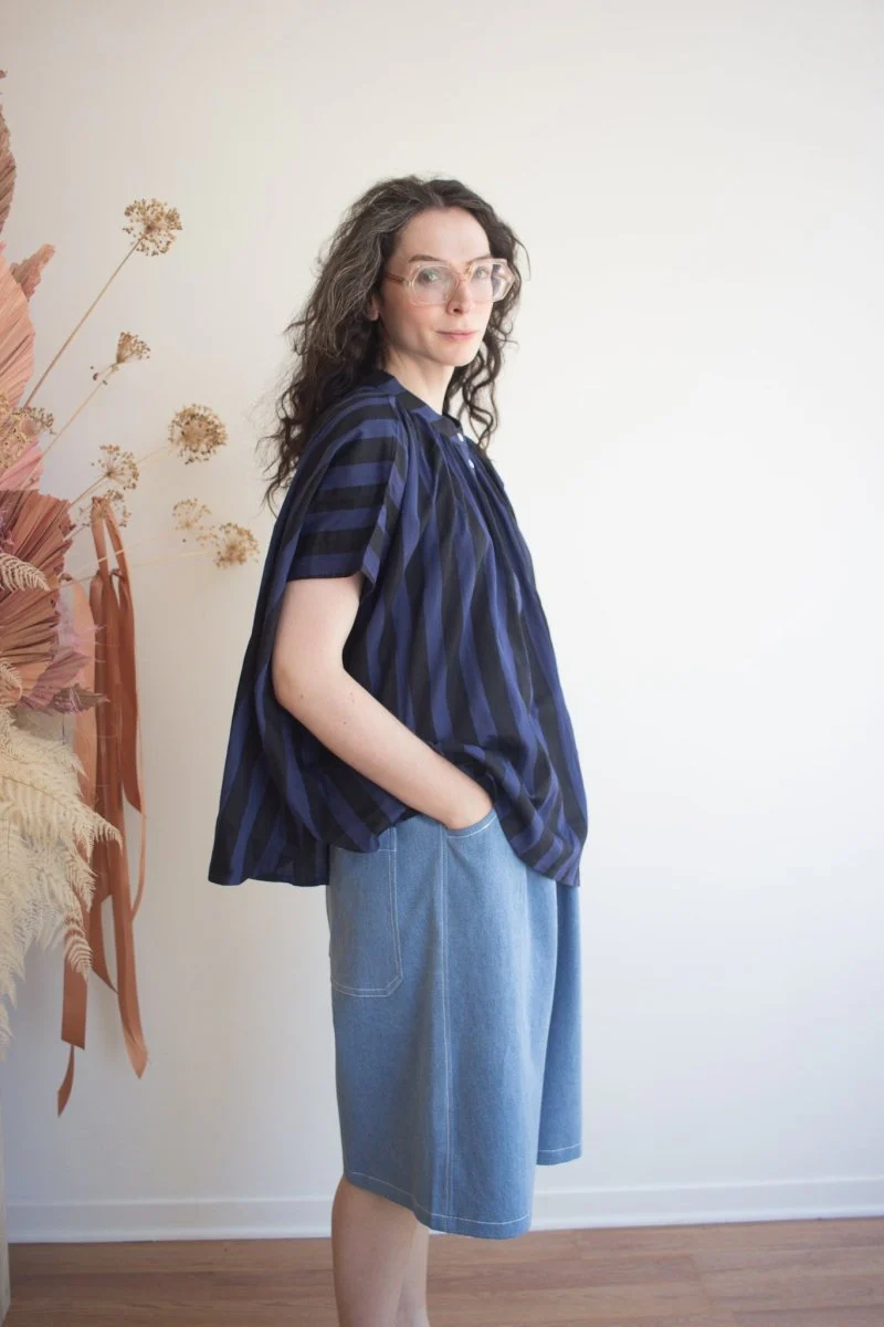 Kate Austin Designs Marina Top (Midnight Cabana Stripe) - Image 3