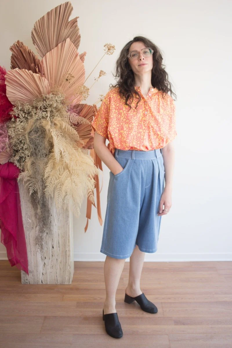 Kate Austin Designs Marina Top (Pink/Yellow Jasmine) - Image 2