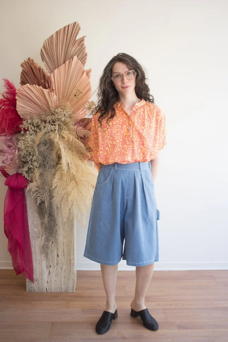 Kate Austin Designs Marina Top (Pink/Yellow Jasmine) - Image 3