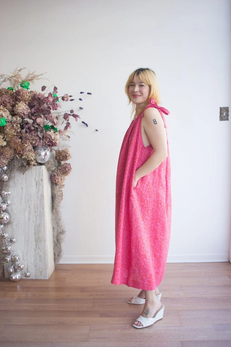 Kate Austin Designs Maxi Mimi Dress (Pink/Red Jasmine) - Image 5