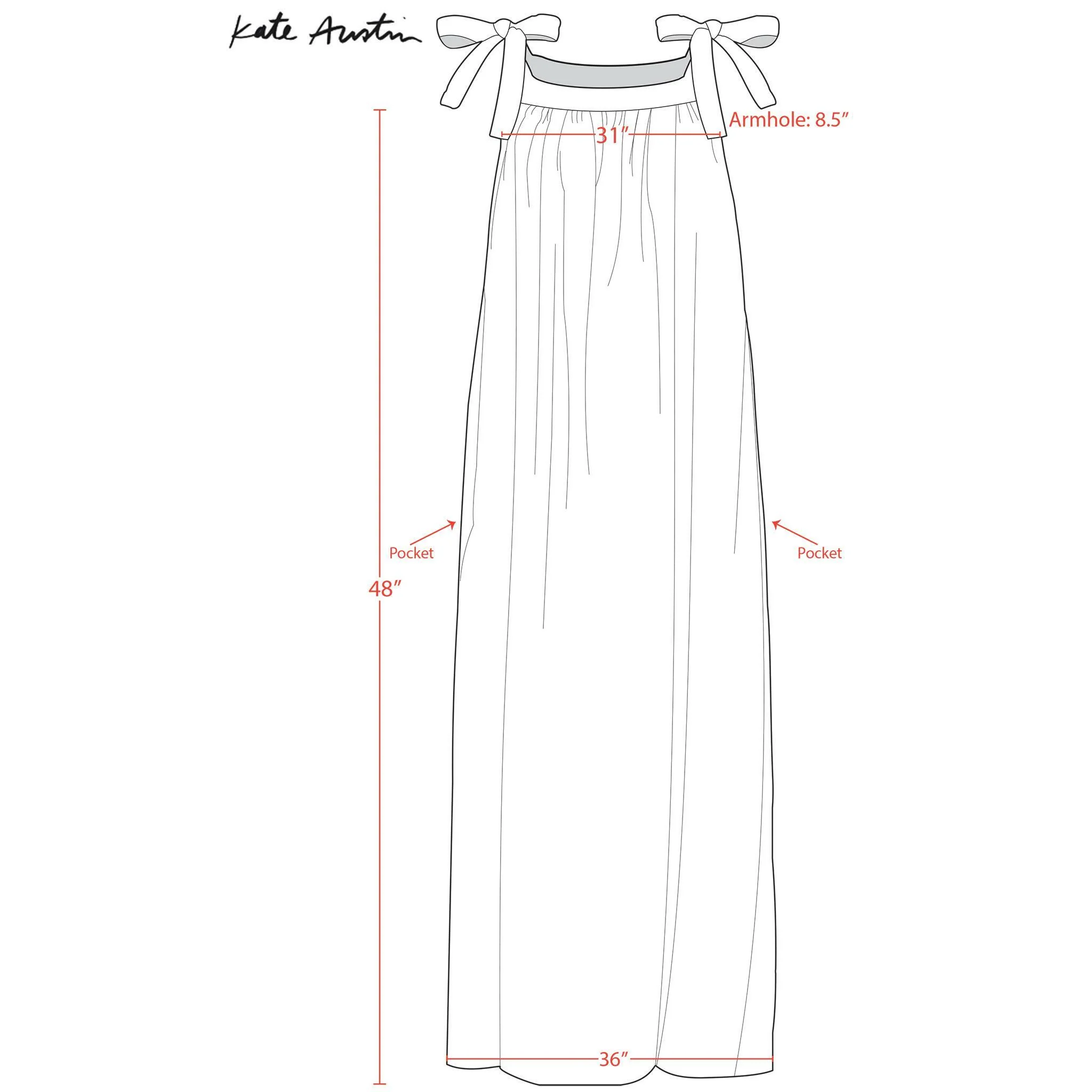 Kate Austin Designs Maxi Mimi Dress (Sunflower Cabana Stripe) - Image 4