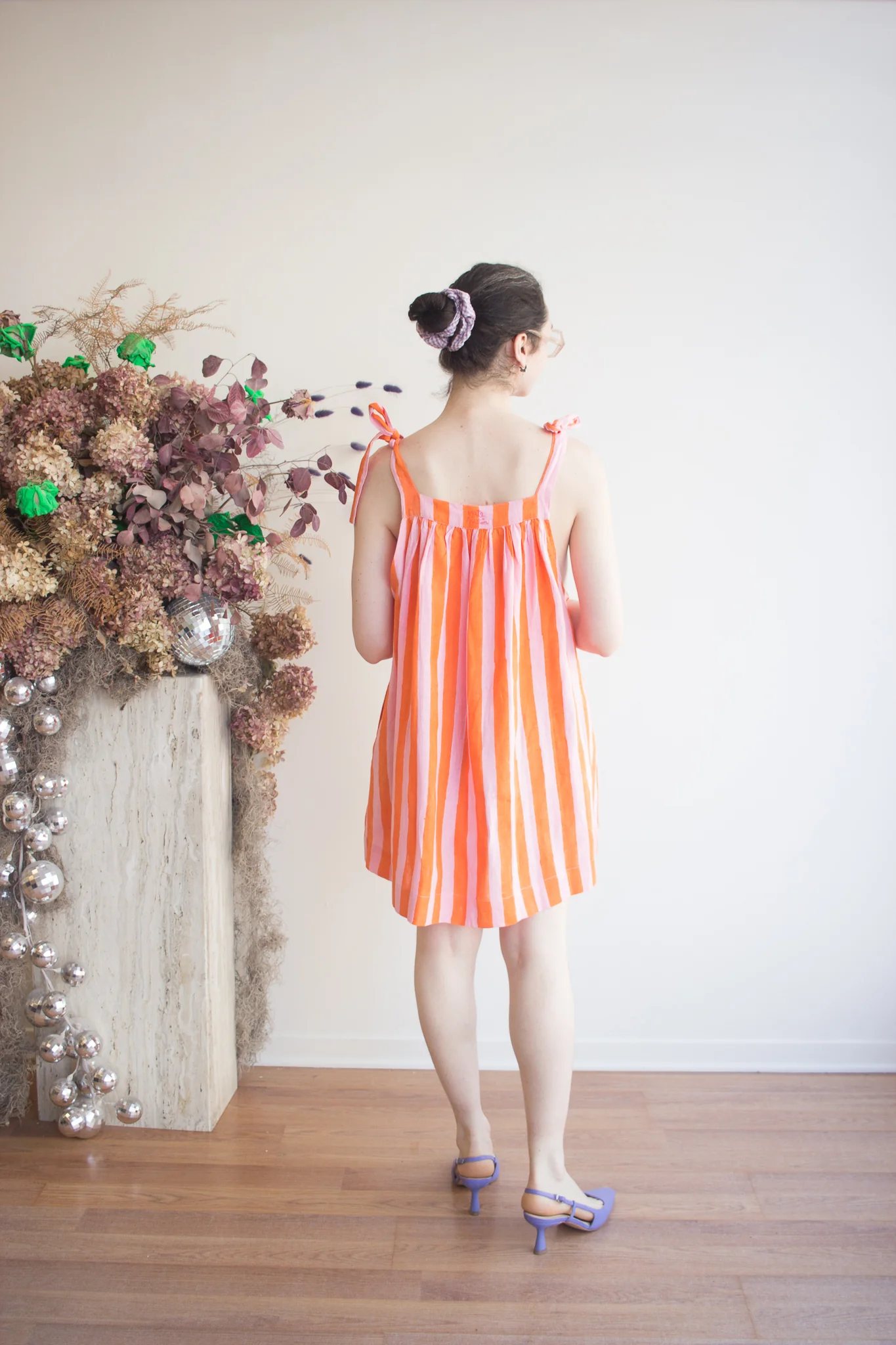 Kate Austin Designs Mimi Dress (Sorbet Cabana Stripe) - Image 2