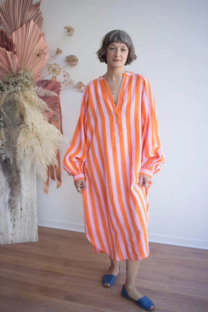 Kate Austin Designs Ruby Dress (Sorbet Cabana Stripe)